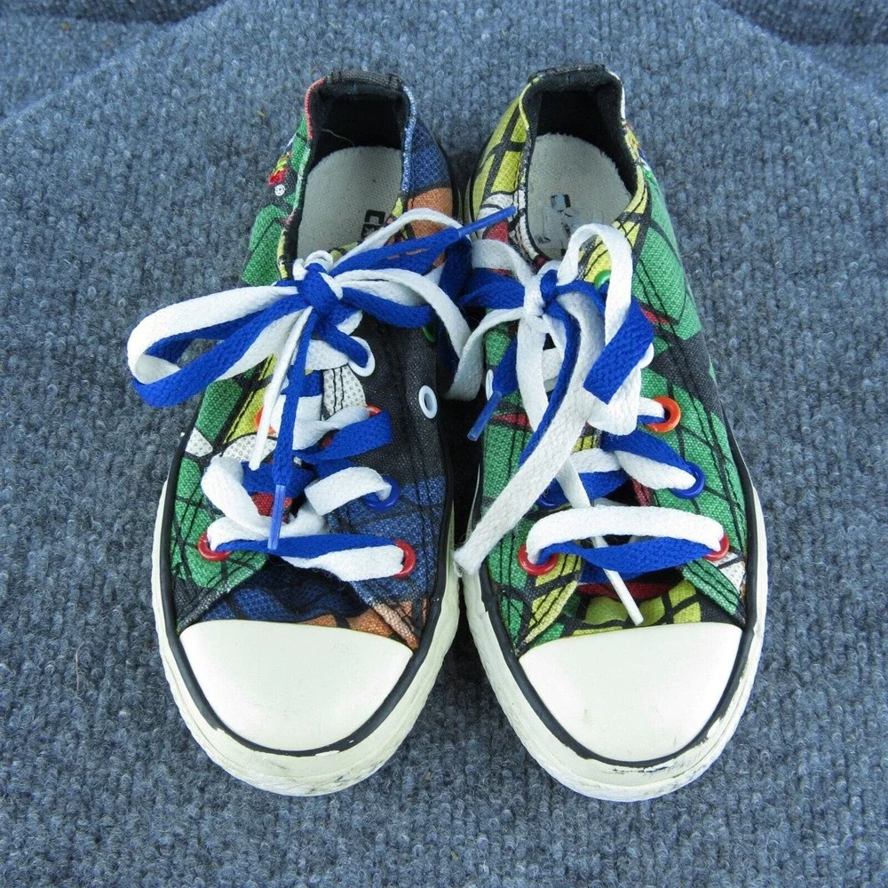 Converse Boys Sneaker Shoes Multicolor Fabric‎ Lace Up Size T 11 Medium